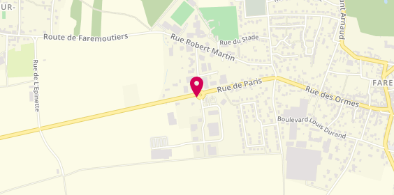 Plan de Autovision faremoutiers controle Dota services, Zone Artisanale Les Prés du Bourdeau, 77515 Faremoutiers