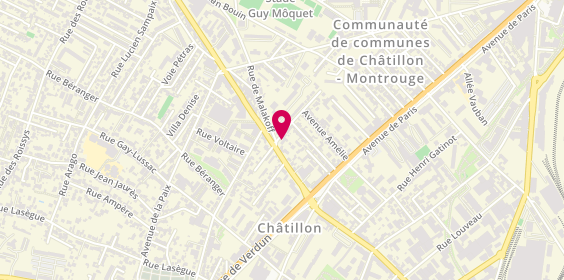 Plan de Dekra Auto Controle Chatillon, 2 Rue Alfred de Musset, 92320 Châtillon