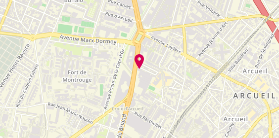 Plan de DEKRA, 39 avenue Aristide Briand, 94110 Arcueil