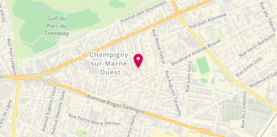 Plan de Autosur, 40 Rue Edmond Rostand, 94500 Champigny-sur-Marne