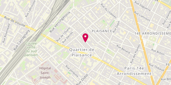 Plan de Sécuritest, 70 Rue de Gergovie, 75014 Paris