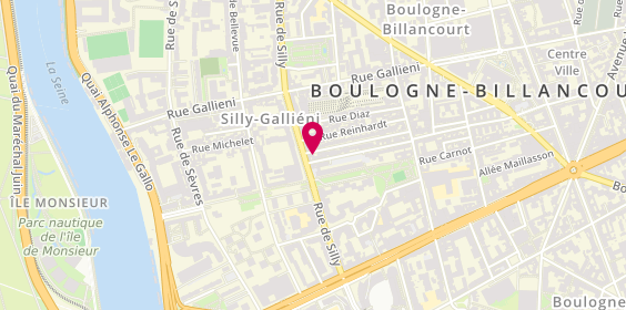 Plan de Sécuritest Contrôle Technique Automobile BOULOGNE BILLANCOURT, 47 Rue Fernand Pelloutier, 92100 Boulogne-Billancourt