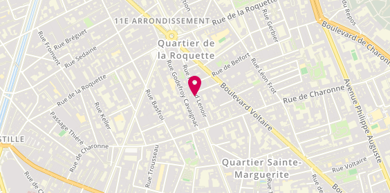 Plan de Centre contrôle technique DEKRA, 19 Rue Richard Lenoir, 75011 Paris