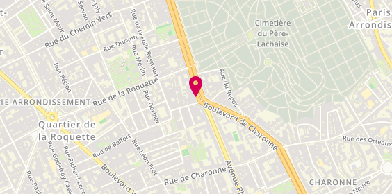Plan de Autovision, 1 Boulevard de Ménilmontant, 75011 Paris