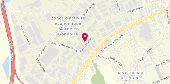 Plan de Autosur, Zone Industrielle - Saint Thibault des Vignes
66 Rue Jacquard, 77400 Lagny-sur-Marne