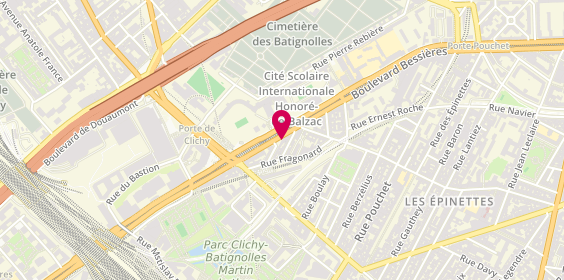 Plan de Autosur, 113 Boulevard Bessières, 75017 Paris