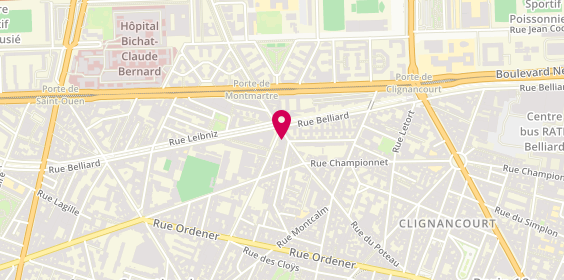 Plan de Dekra, 154 Rue Damrémont, 75018 Paris