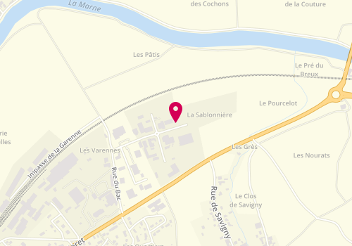 Plan de Autovision, zone industrielle Les Varennes
10 Rue de la Sablonnière, 51700 Dormans