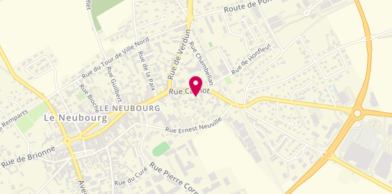 Plan de Centre contrôle technique DEKRA, 24 Bis Rue Carnot, 27110 Le Neubourg