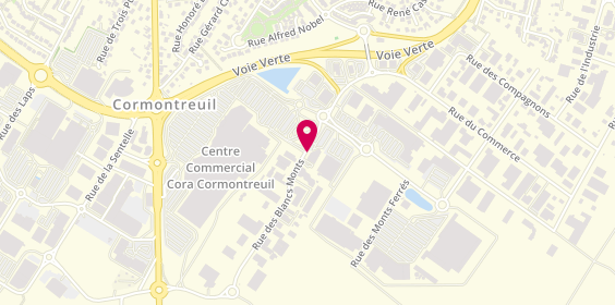 Plan de Laon Controle Technique, 21 Rue des Blancs Monts, 51350 Cormontreuil