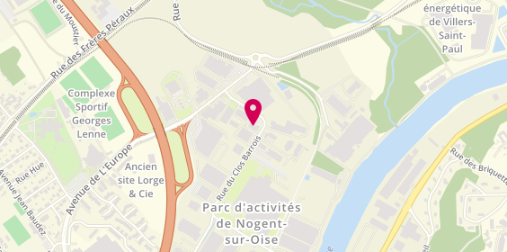Plan de DEKRA, 4 Rue du Clos Barrois, 60180 Nogent-sur-Oise