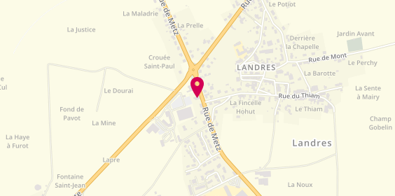 Plan de Centre Auto Securite, 22 Rue de Metz, 54970 Landres
