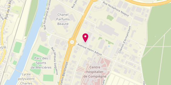 Plan de DEKRA, 3 avenue Henri Adnot, 60200 Compiègne