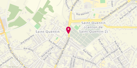 Plan de Autovision, 111 Rue Georges Pompidou, 02100 Saint-Quentin