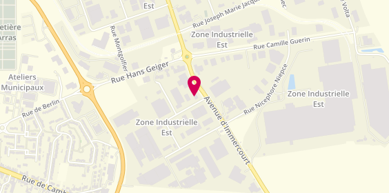Plan de Norisko Auto, 2 Rue Mathieu Orfila zone industrielle Arras Est, 62000 Arras