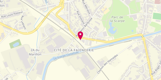 Plan de DEKRA, 6 Rue des Faienciers Fauquez, 59230 Saint-Amand-les-Eaux