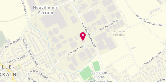 Plan de DEKRA, Rue des Forts, 59960 Neuville-en-Ferrain